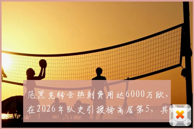 范黑克转会热刺费用达6000万欧，在2026年队史引援榜高居第5，其水平与阵容影响分析