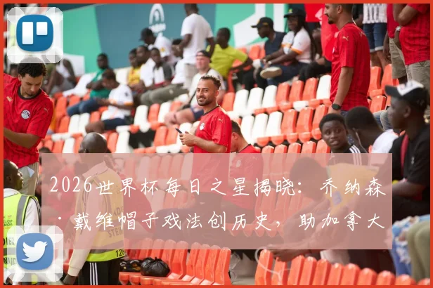 2026世界杯每日之星揭晓：乔纳森·戴维帽子戏法创历史，助加拿大夺队史首胜荣膺最佳球员，附进球集锦与数据解析